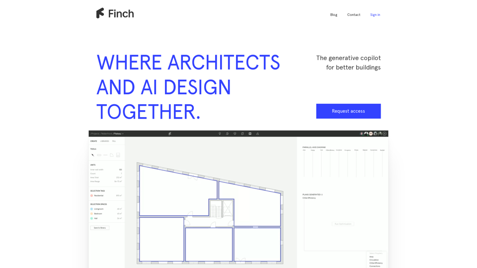 Finch 3D - Architectural Optimization