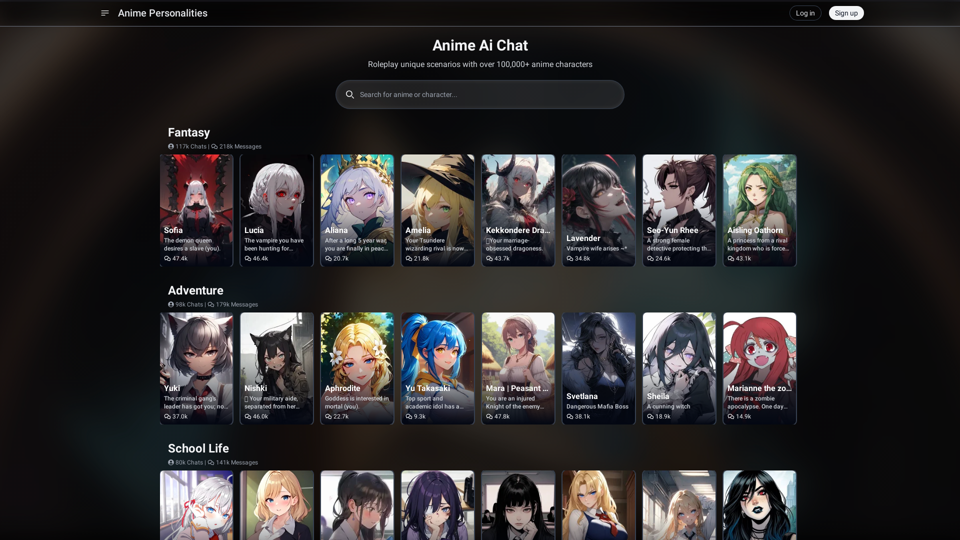 Anime Ai Chat - Chat with Anime Characters | Anime Personalities