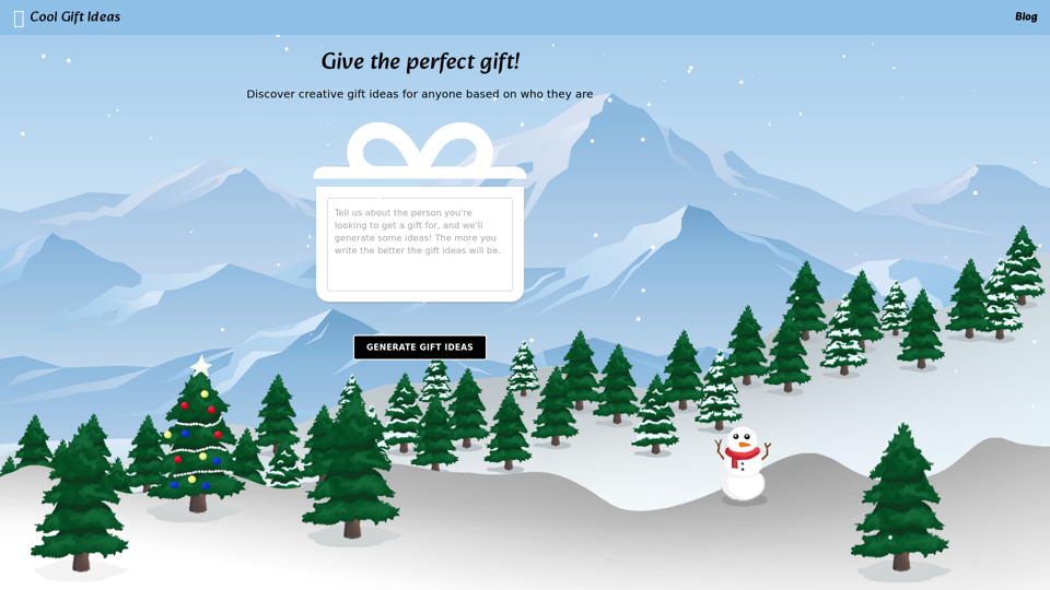 AI-Powered Cool Gift Ideas | Free Gift Suggestions