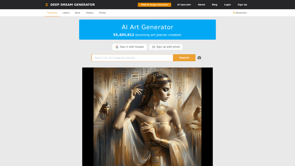 AI Image Generator: Create AI Art Photos & Animation | Deep Dream Generator DDG
