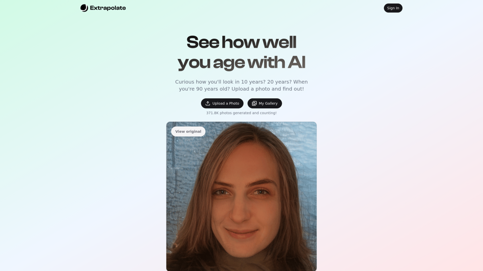 Transform Your Face with Extrapolate - AI-Powered Face Transformation