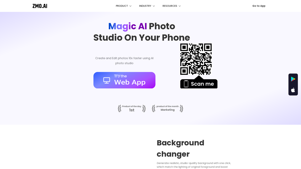 AI Powered Photo Studio for People and Products - ZMO.AI