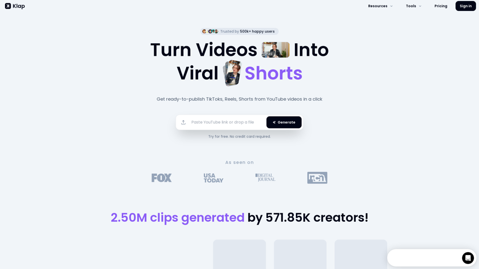 Turn Videos into Viral Shorts with Klap