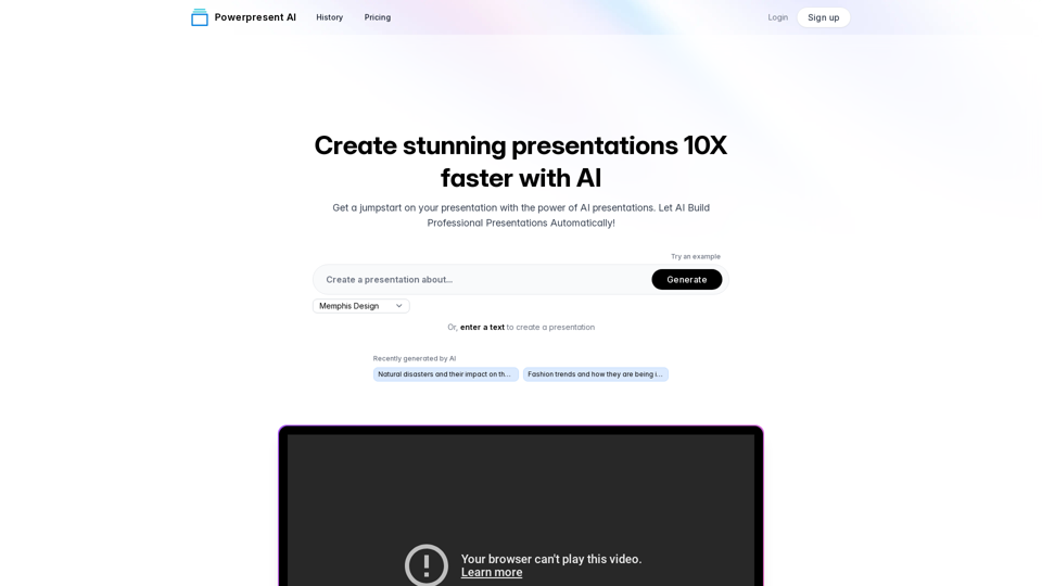 Create Powerful Presentations with Powerpresent AI