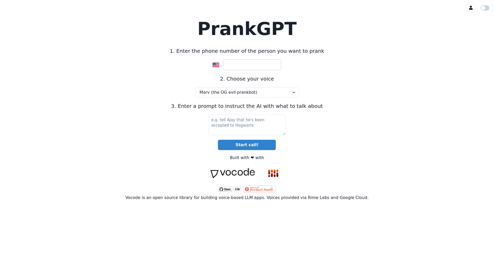 PrankGPT - The Ultimate Prank Generator