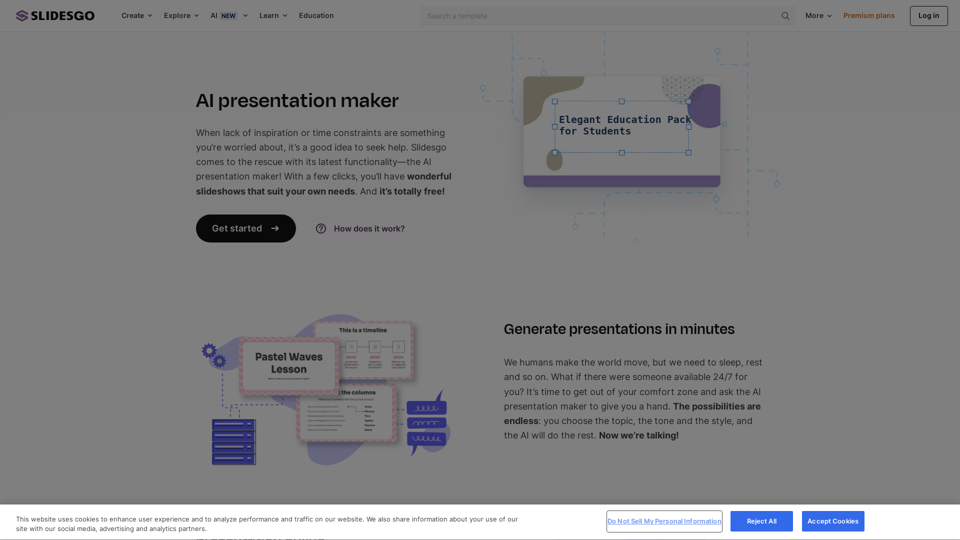 Free AI Presentation Maker - Slidesgo