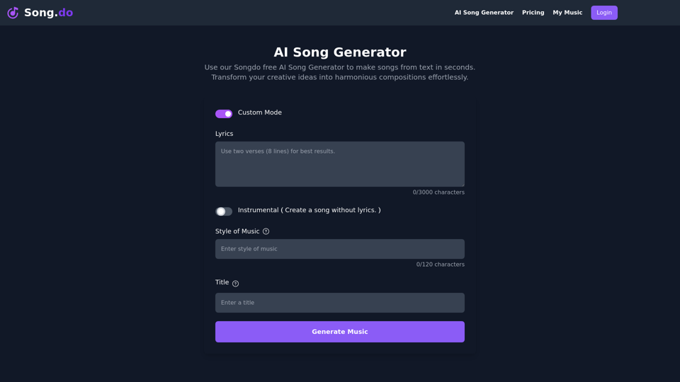 Song.do - Free AI Song Generator