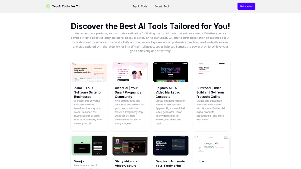 Topai4u - Top AI Tools For You - Best AI Tools Reviewed and Rated