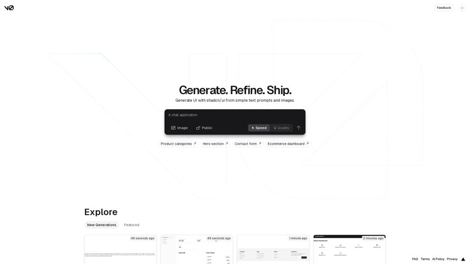 Vercel v0: Plateforme de développement rapide et fiable