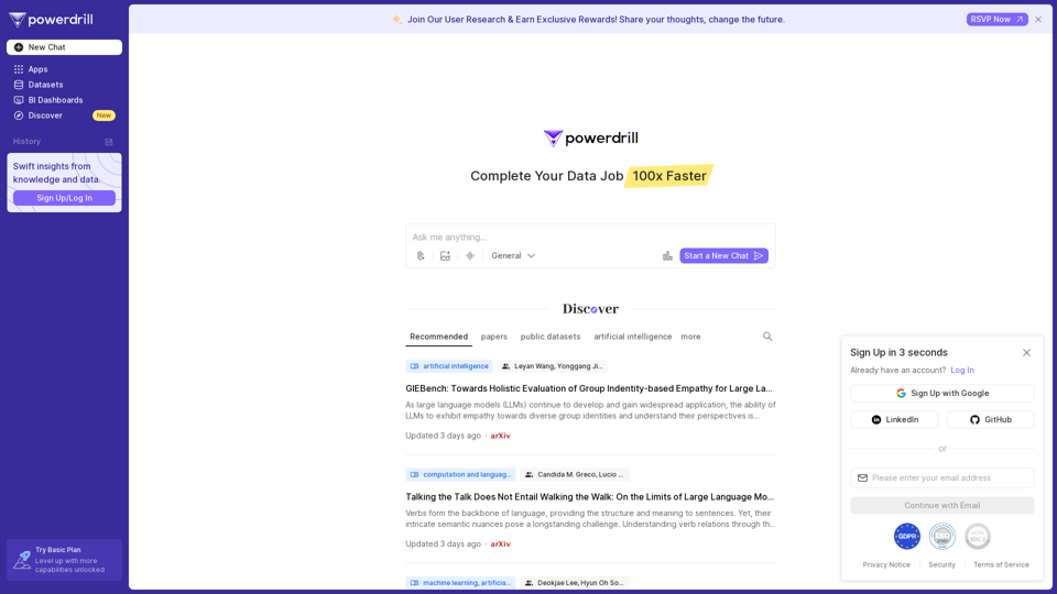 Powerdrill AI - Traffic Data