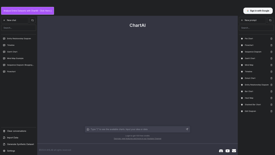 AI Driven Data Visualization Tool - ChartAI.io