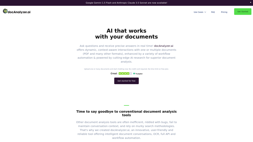 AI Document Analysis Tool | docAnalyzer.ai