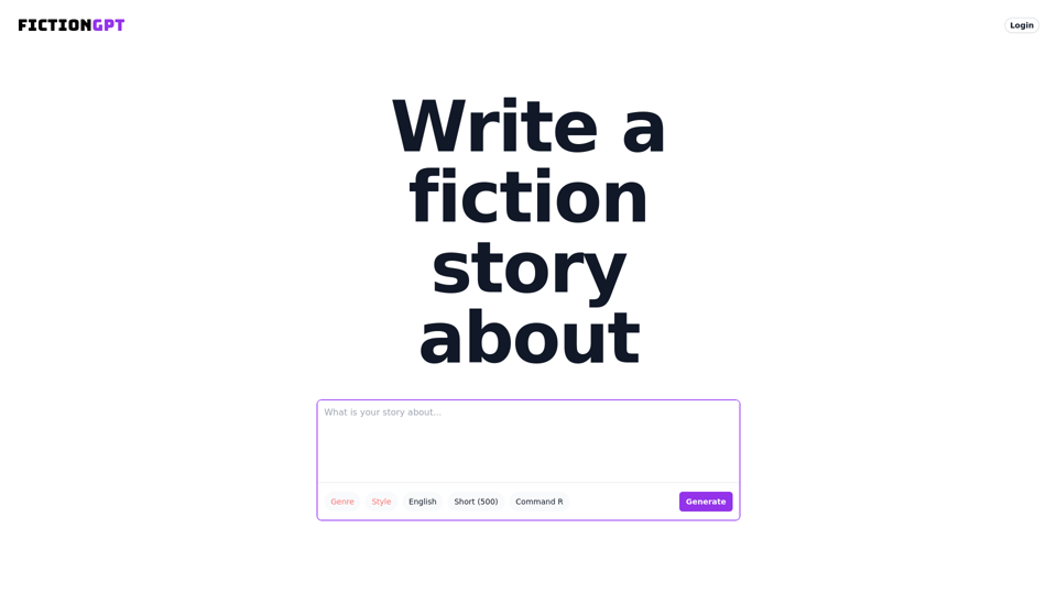 FictionGPT: AI Tool for Story Writing and Creative Solutions