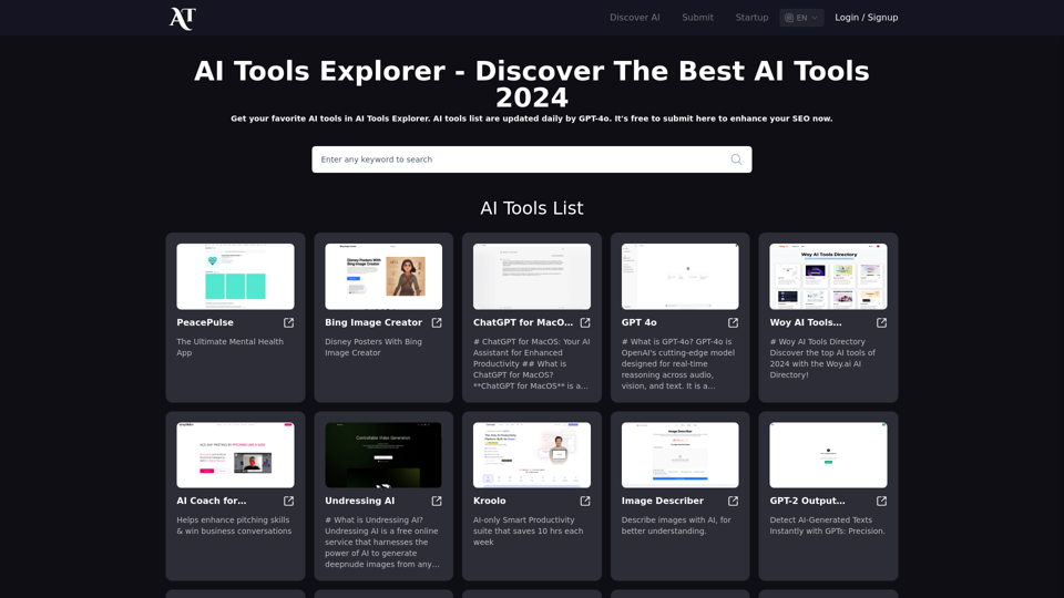Discover Top AI Tools | AI Tools Explorer