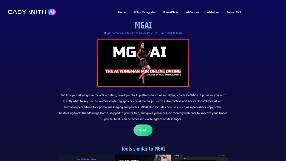 MGAI - AI Dating Message Game - Easy With AI