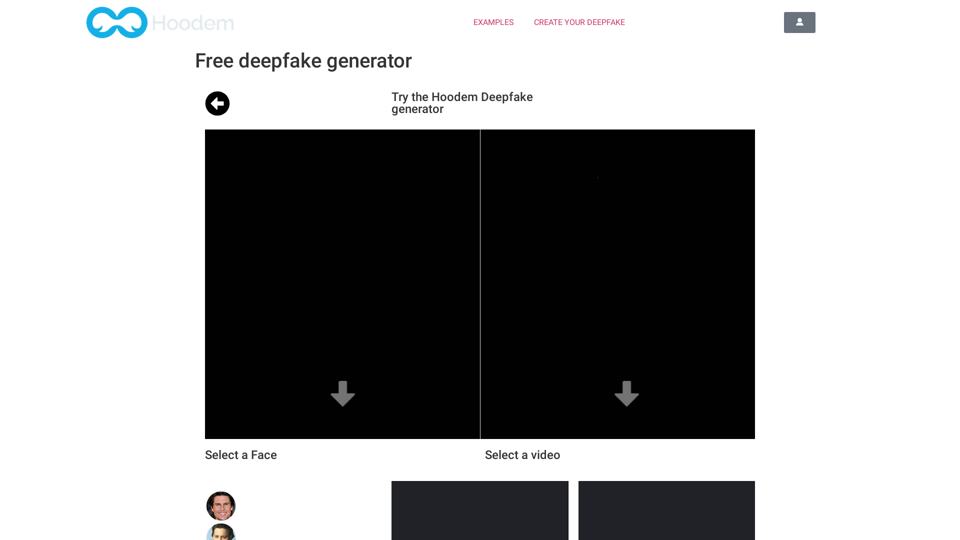 Unlimited online video creator: Hoodem deepfake generator