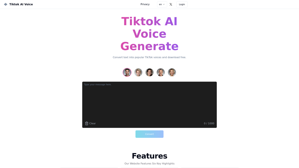 TikTok AI Voice Generator - Free Tool for Natural and Fluent Audio