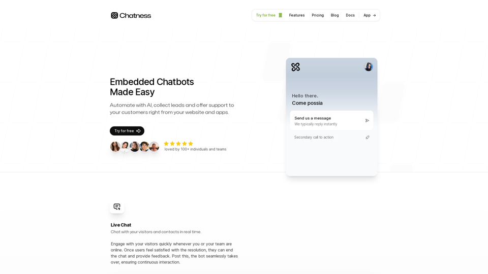 Chatness AI Platform - Your Ultimate Chatbot Service Tool