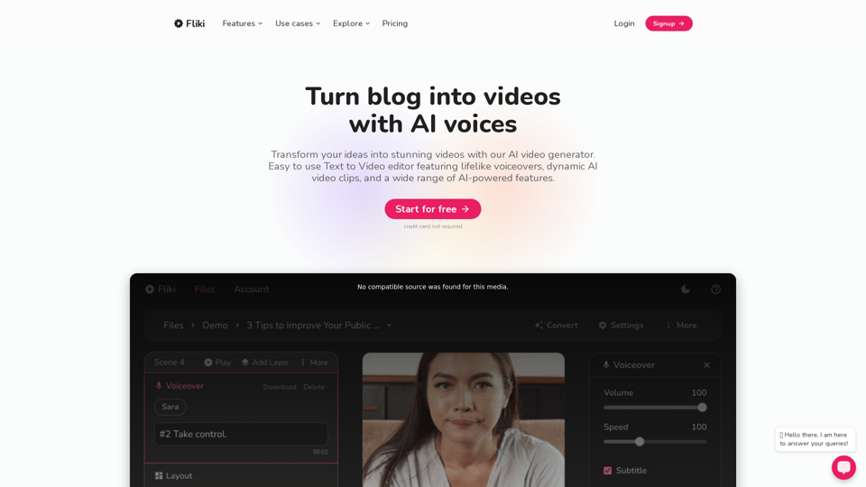 Fliki AI - Transform Text into Engaging Videos with Realistic AI Voiceovers
