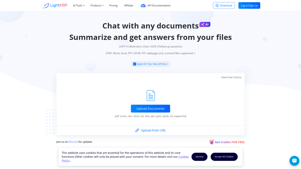 LightPDF: The Ultimate AI-Powered PDF Assistant for Chatting