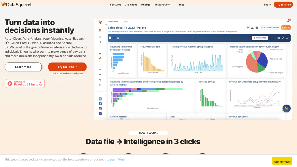 DataSquirrel.ai - AI-Powered Data Analytics for Organizations