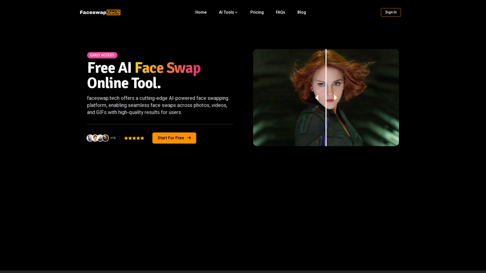 AI Face Swap Tool for Videos, GIFs, and Photos | Faceswap.tech
