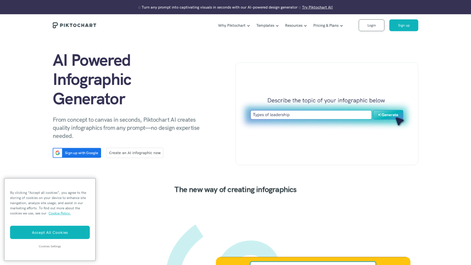 Free AI Infographic Maker - Create Professional Infographics with Piktochart