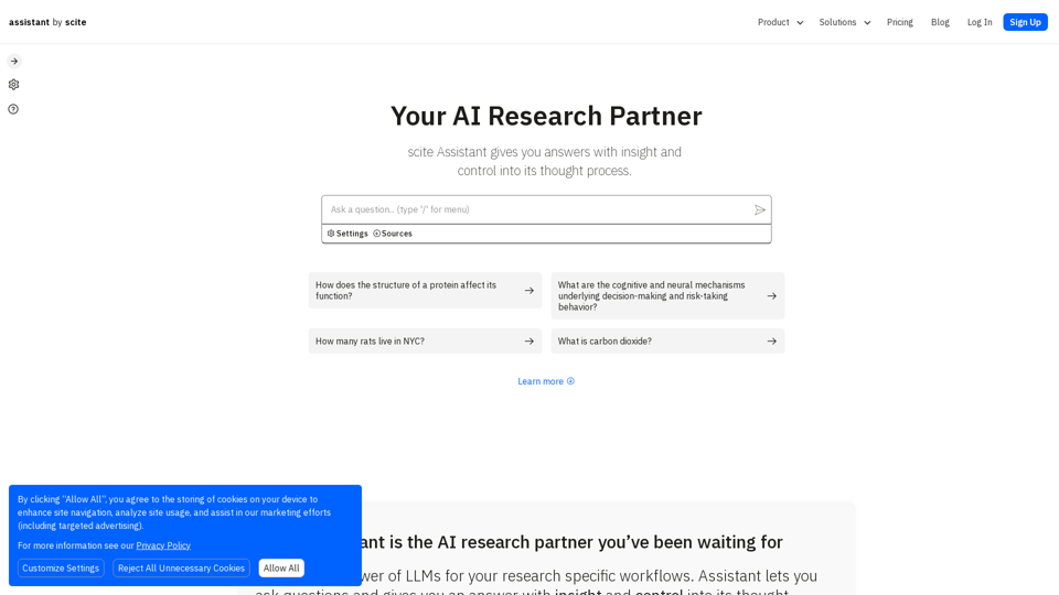 Scite Assistant - AI Research Partner