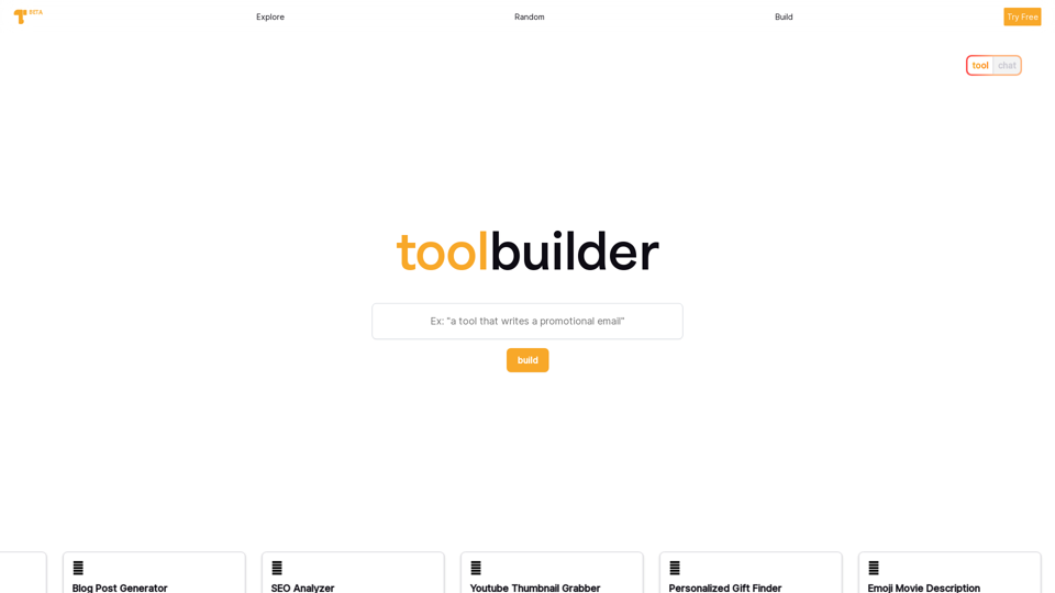 Build Your Own AI Tools with Toolbuilder.ai