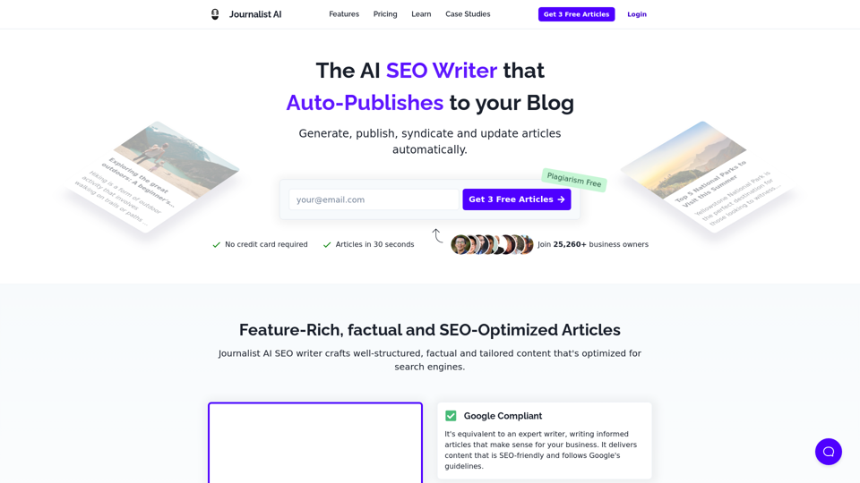 AI Article Writer for SEO | TryJournalist