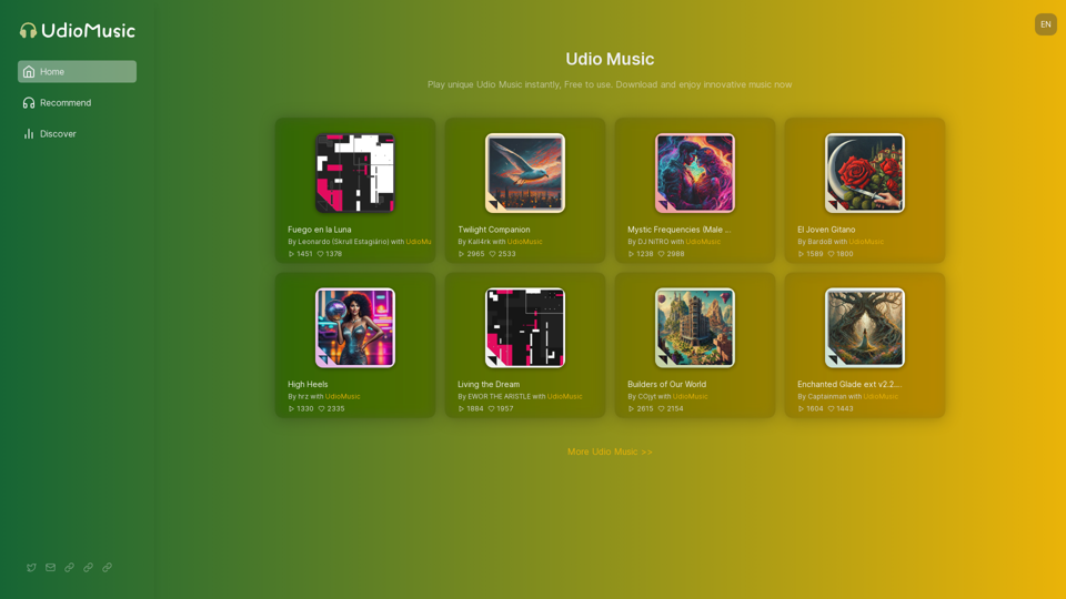 UdioMusic.cc: Free AI Music Download and Generation