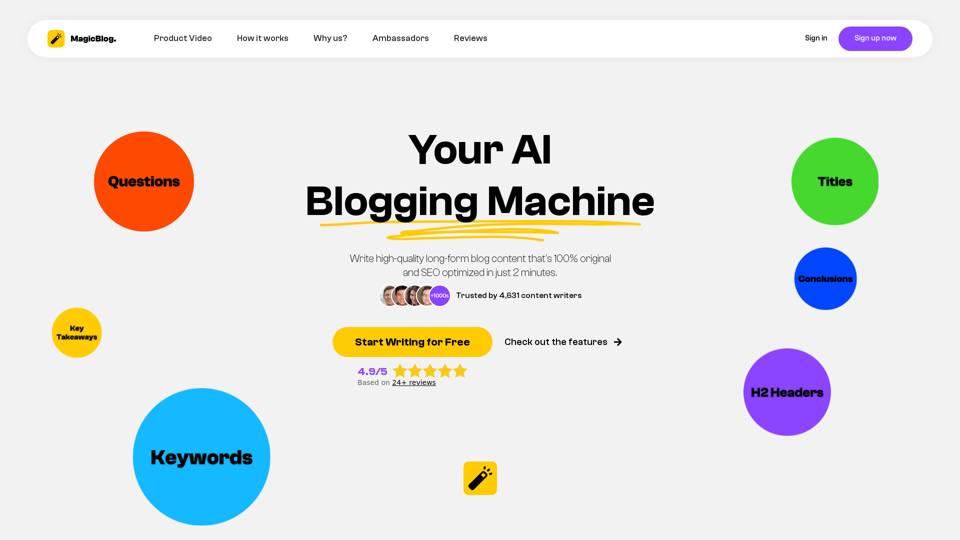 MagicBlog AI Tool for High-Quality SEO Optimized Content