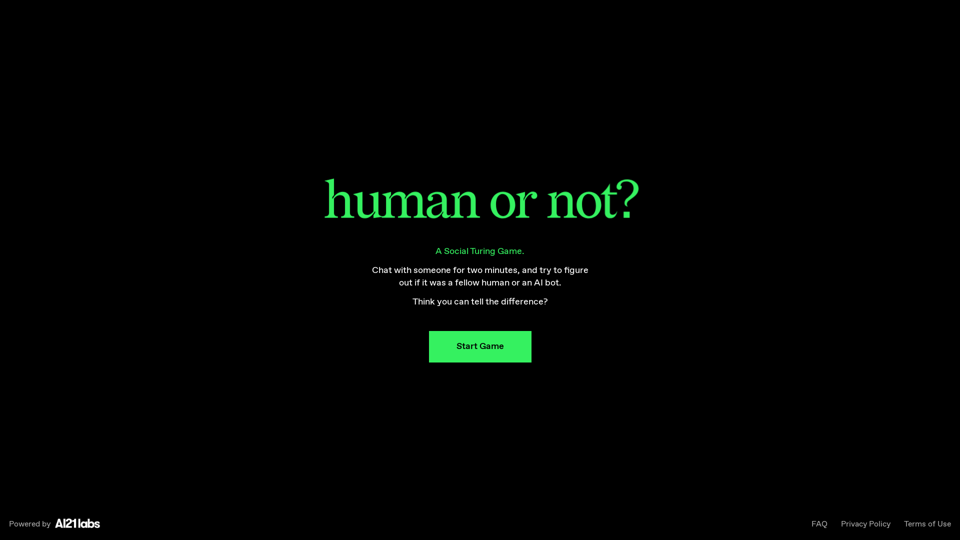 Human or Not? // A Social Turing Game
