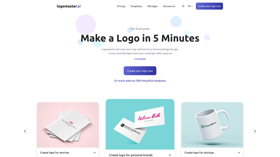 Free Logo Maker | Create Your Own Logo Design | Logomaster.ai