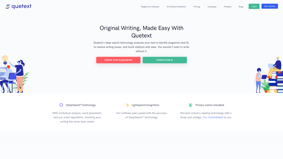 Original Writing, Made Easy | Quetext