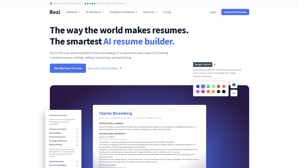 Rezi AI - The Ultimate AI Resume Builder and Job Application Tool Trusted by Millions