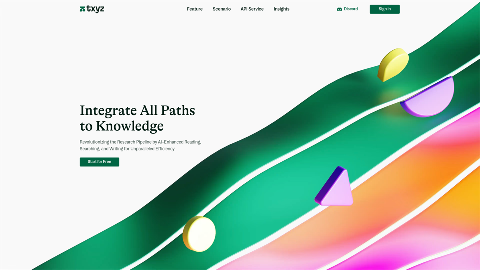 txyz.ai - Integrate all paths to knowledge