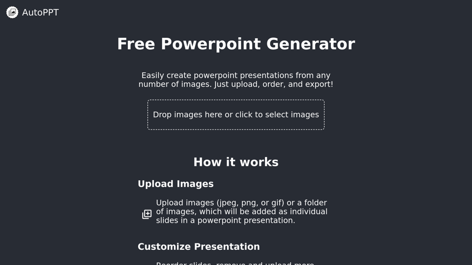 AutoPPT - AI-Powered Free PowerPoint Generator