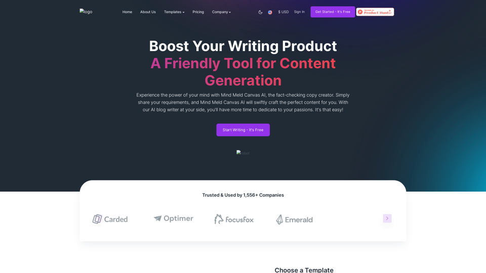 MindMeldCanvasAI: Fact-Checking, Copy Creator, Templates, Pricing & More