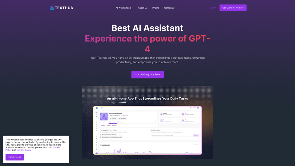 Texthub AI - Your Ultimate AI Assistant | Texthub AI