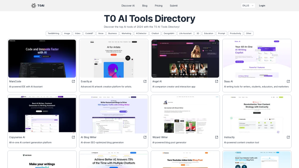 AI Tools Directory for 2024 - Best Tools for AI