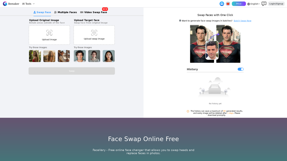 Face Swap bởi Remaker - Công nghệ AI cho việc chỉnh sửa ảnh