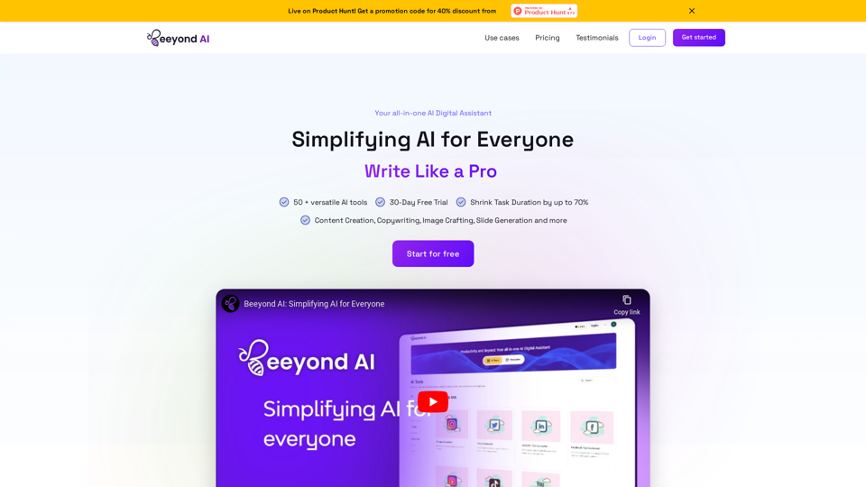 Beeyond AI - Features