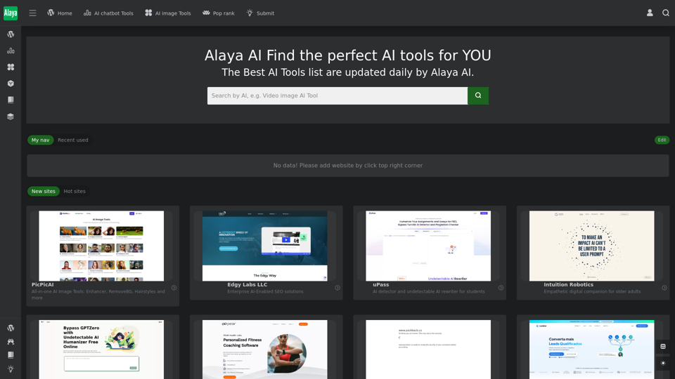 Alaya AI Tools - Dados de Tráfego