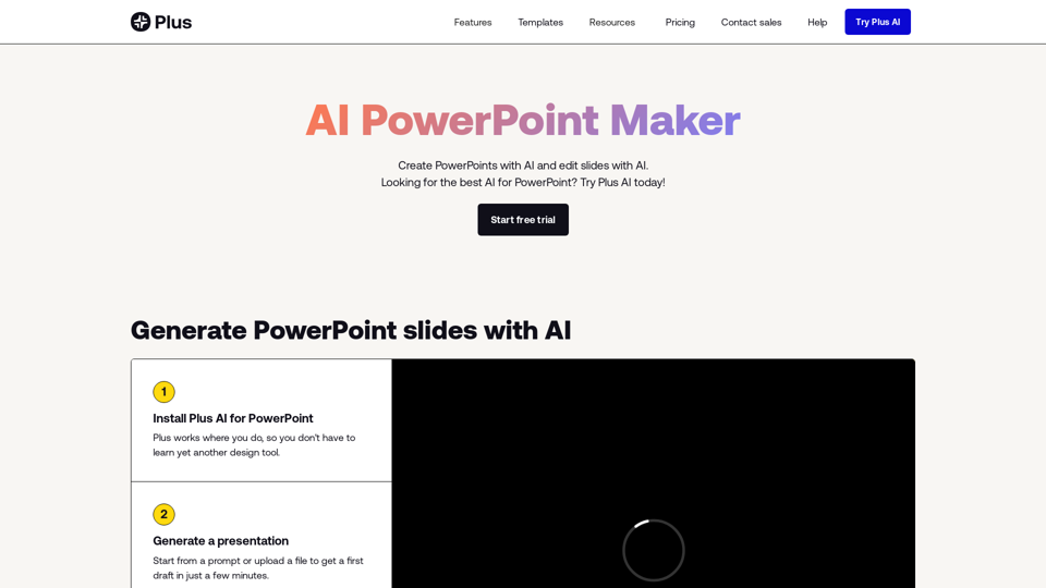 AI Presentation Maker | Plus AI for PowerPoint