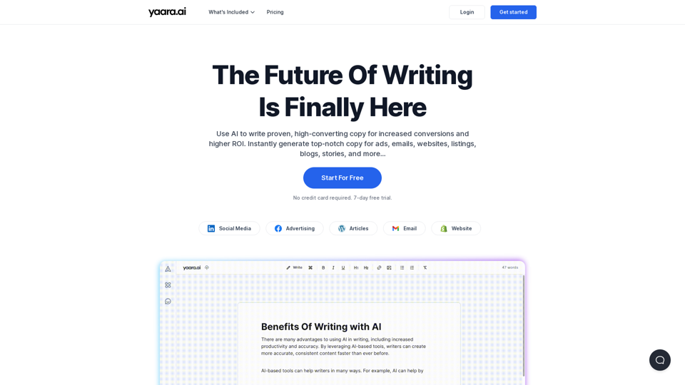 Unlock Your Writing Potential with Yaara