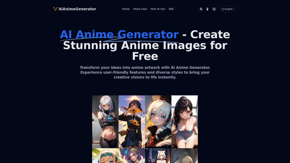 AiAnimeGenerator - Create Stunning Anime Images for Free