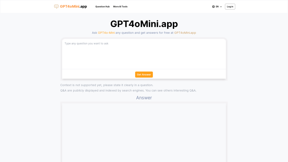 gpt4o-mini - Free ChatGPT4o-Mini Client