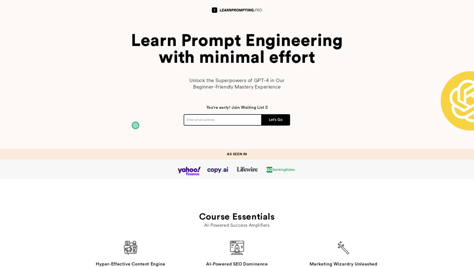 Learn Prompting Pro - คุณสมบัติ