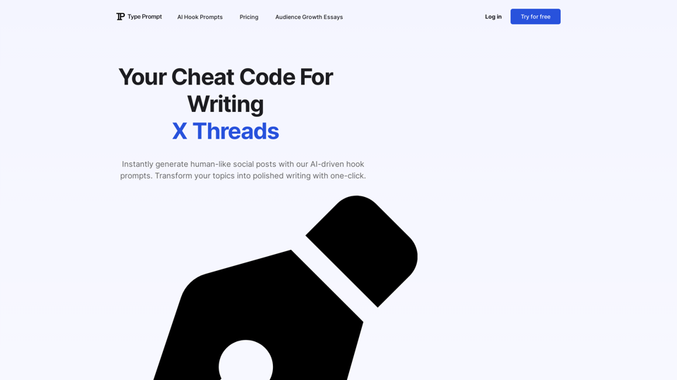 TypePrompt - AI Hook Prompts for Online Writing